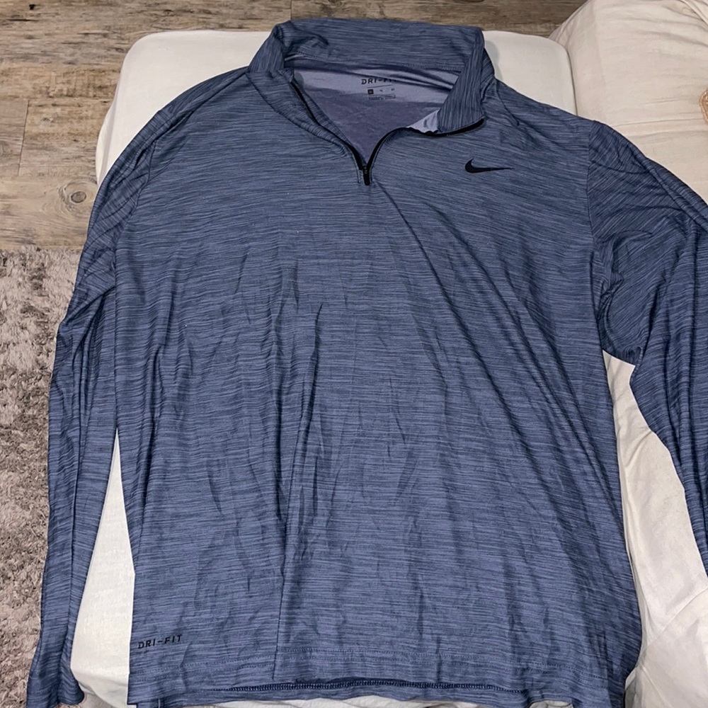 Nike.  Gray pullover.  Worn once.